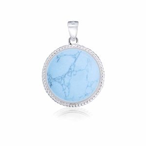 Round Pendant - Turquoise image